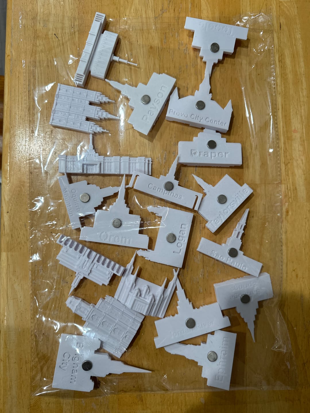 Customer photo review of 5 Temple Magnets - Gift Ready