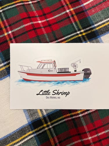 Customer photo review of Custom Digital Boat Artwork