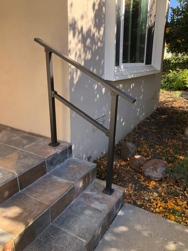 Customer photo review of Indoor/Outdoor Handrail Kit for Stairs