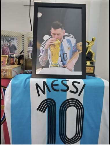 Customer photo review of Messi Worldcup Frame