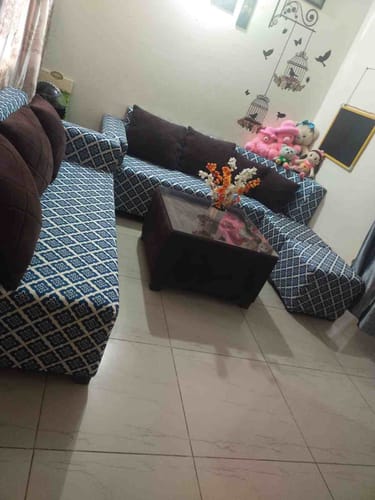 Customer photo review of Traditional Blossom Elastic Sofa Slipcovers