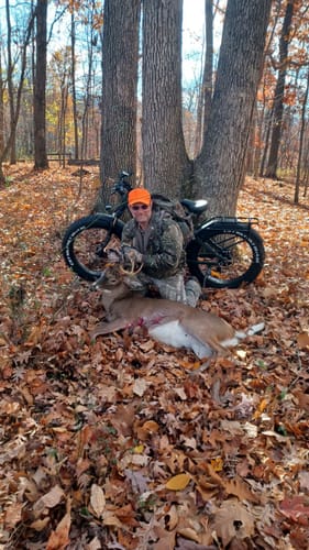 Customer photo review of Leopard-Hunter Green Fat Tires Electric Mountain Bike