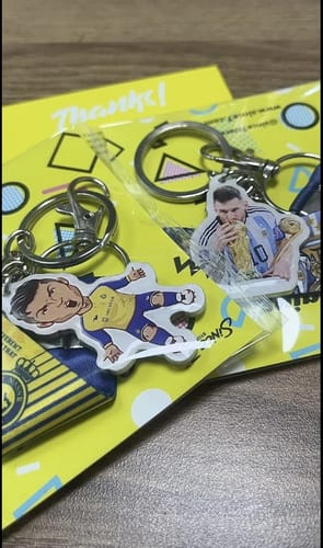 Customer photo review of Cristiano Ronaldo Nassr Keychain