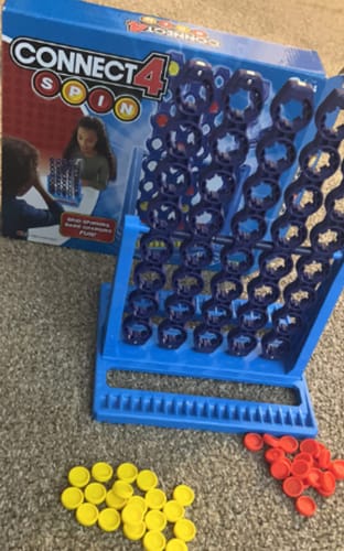 Customer photo review of Line Up 4 Spin - Educational Brain Game