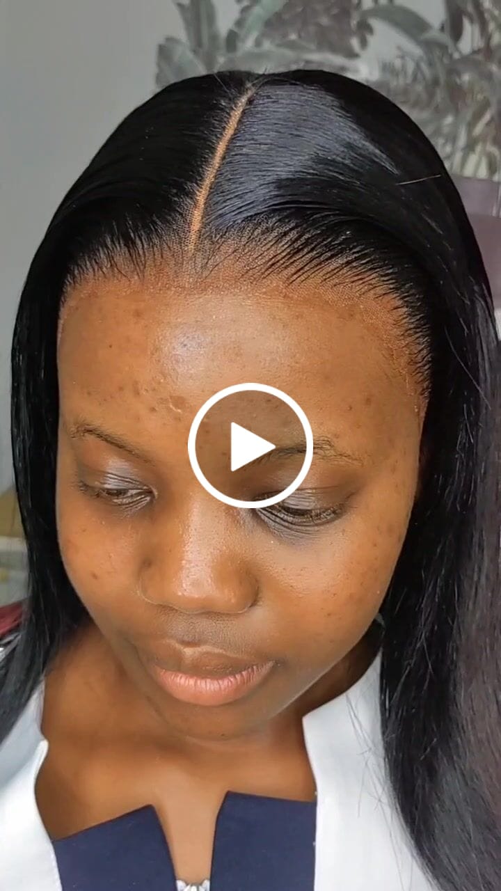 Customer video review of Brazilian 13x4 Lace Frontal Wig Straight