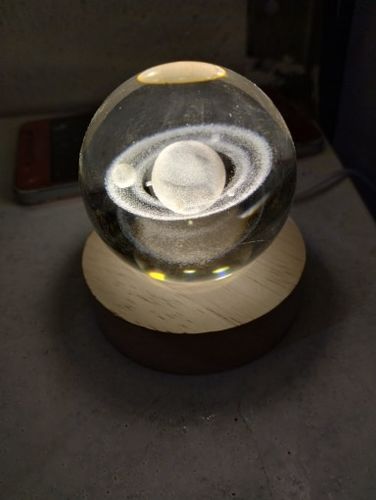 Customer photo review of 3D Crystal Lamp