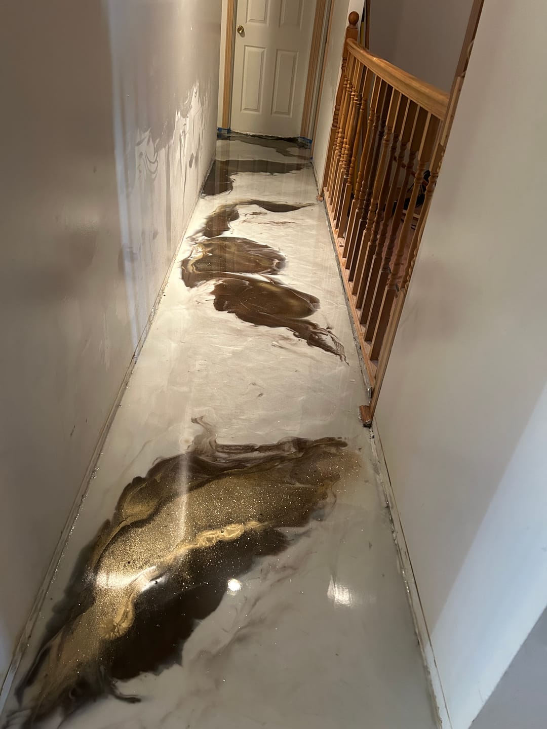 Customer photo review of Epoxy Floor Kit - Rockhard USA 3 Gal. Kit