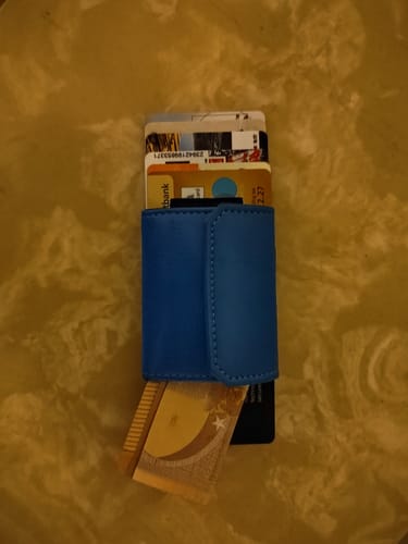 Customer photo review of Nano Boy Pocket with leather coin pocket