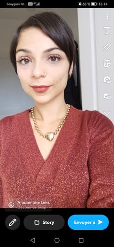 Customer photo review of Faux piercing Léa