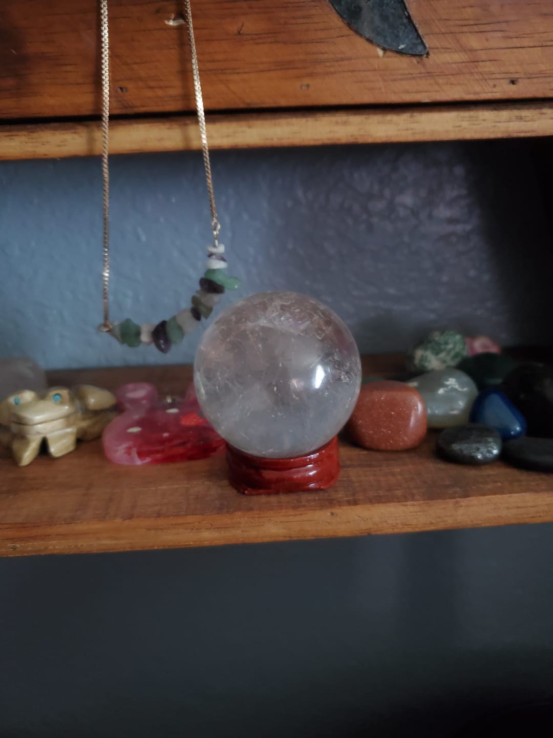 Customer photo review of Clear Quartz Sphere