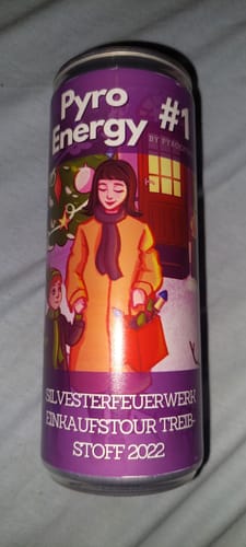 Customer photo review of Pyro Energy #1 2022 Silvester Einkaufstour Treibstoff Energydrink