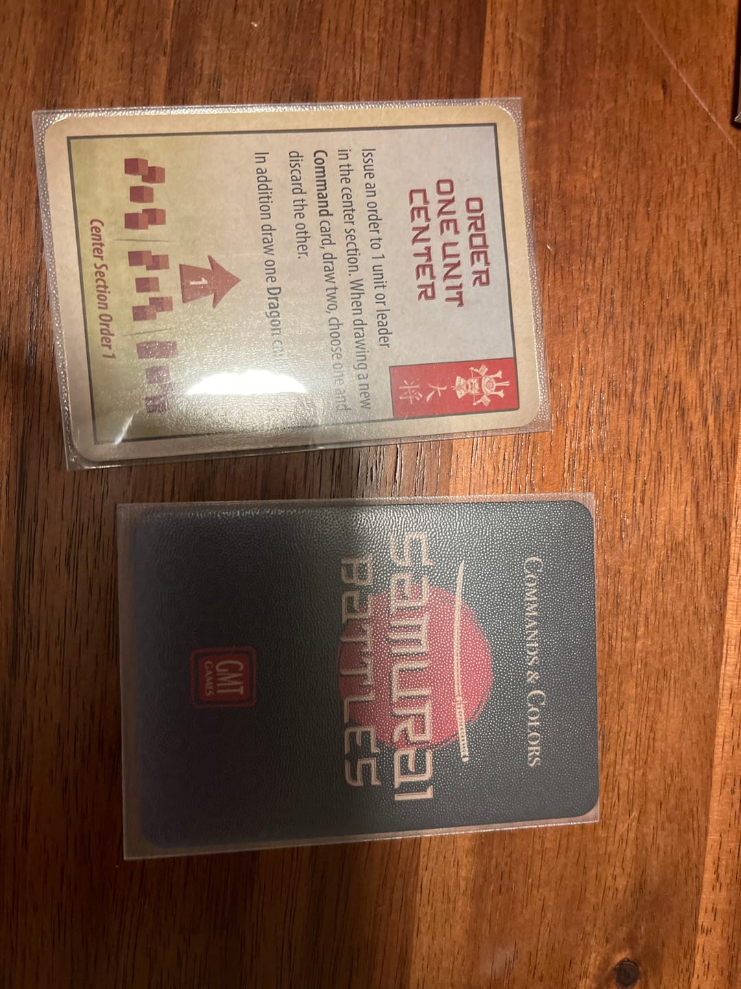 Customer photo review of Clear Matte Standard Size Card Sleeves