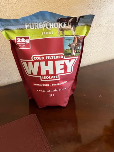 Customer photo review of Whey Protein Unflavored