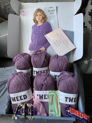 Customer photo review of Ladies Mystery Knitting Box