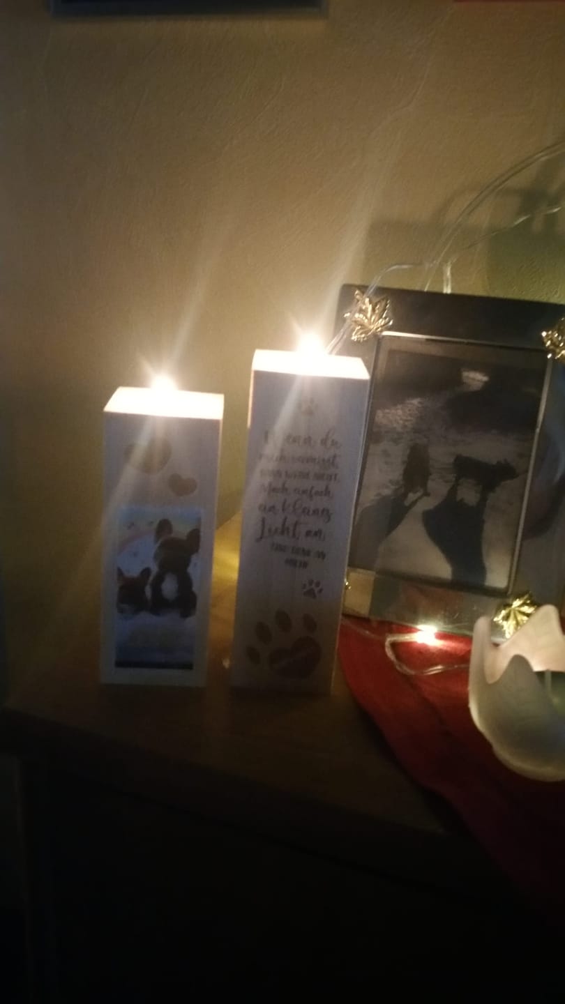 Customer photo review of Wenn du mich vermisst - Individueller Teelichthalter