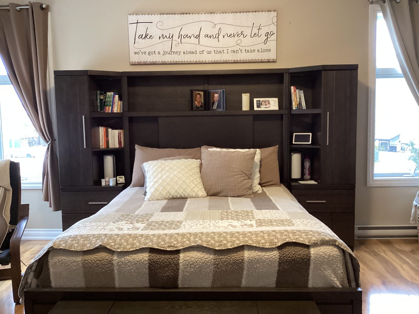 Customer photo review of "Take My Hand And Never Let Go" Premium Panoramic Canvas