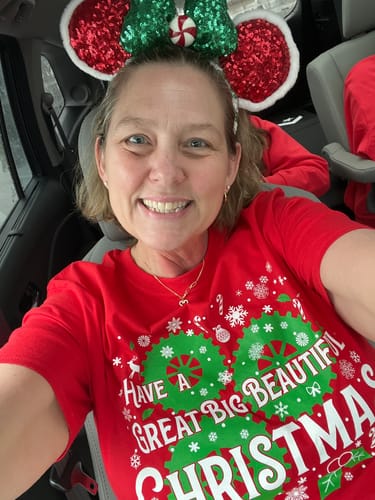 Customer photo review of Great Big Beautiful Christmas Shirt
