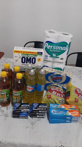 Customer photo review of Cesta Kit Limpeza Plus