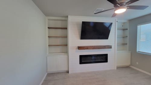 Customer photo review of Distressed Mantels