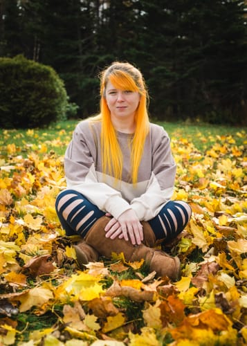 Customer photo review of Slit Leggings