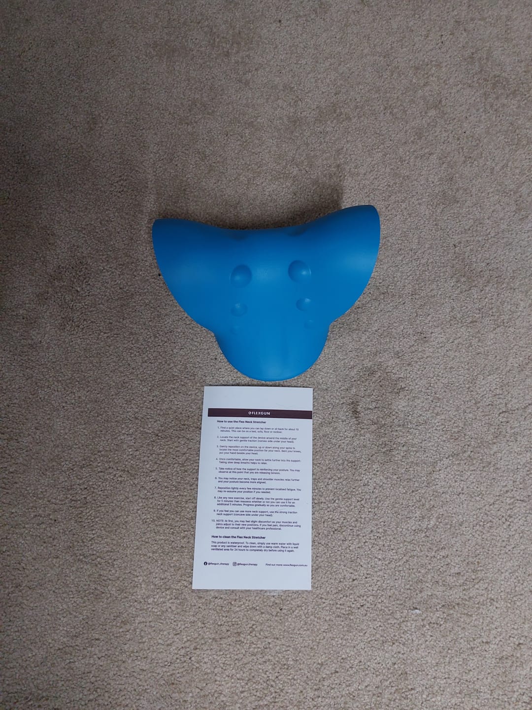 Customer photo review of Flex Stretcher: Neck and Shoulder stretcher