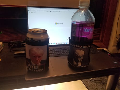 Customer photo review of Free Trump - 3 Pack of Koozies