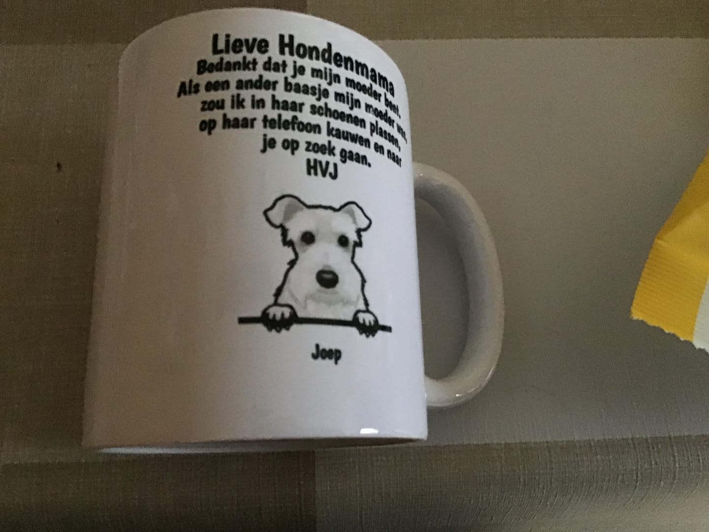 Customer photo review of Lieve Hondemama - Gepersonaliseerde mok