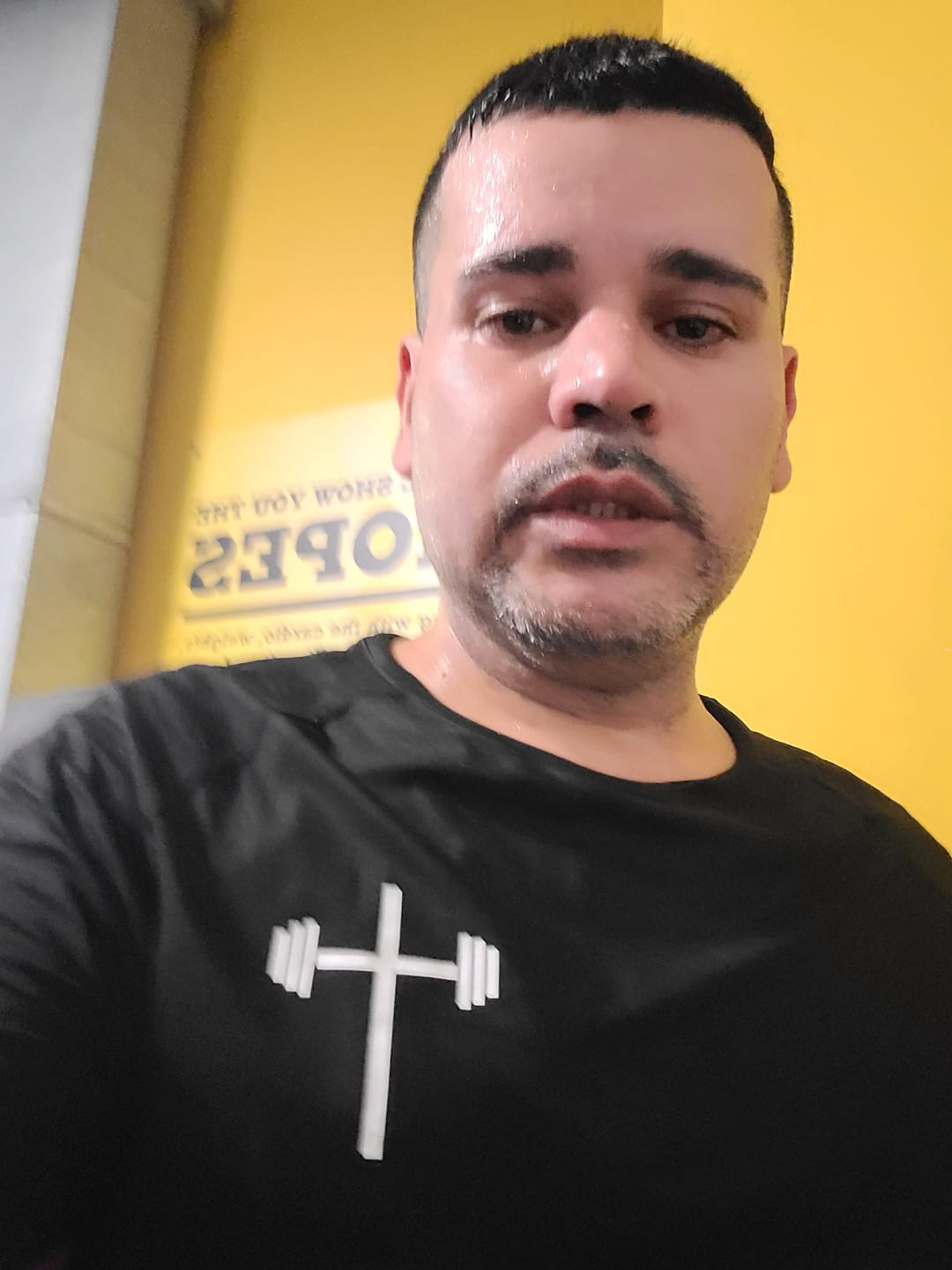 Customer photo review of Original Fitted Performance Tee