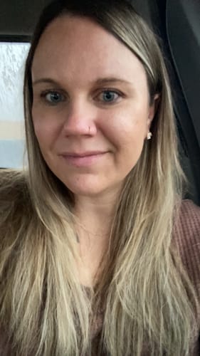 Customer photo review of Full Shine Seamless Injection Tape in Extensions Virgin Human Hair Balayage Highlights (#4/8/27/4)