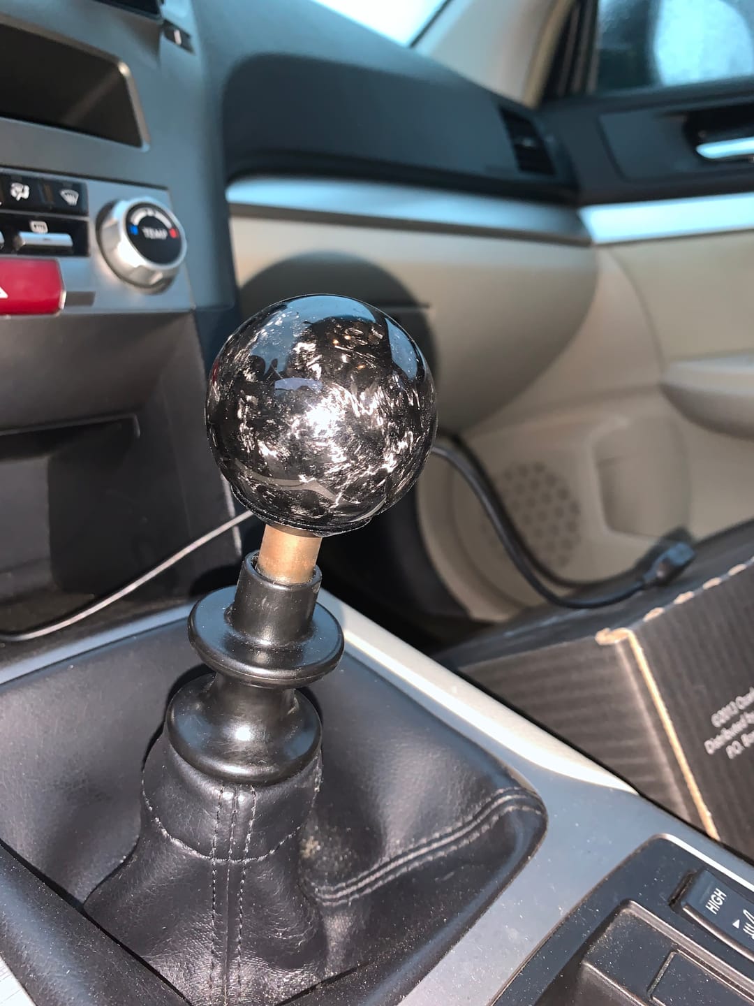 Customer photo review of Forged Carbon Fiber Shift Knob