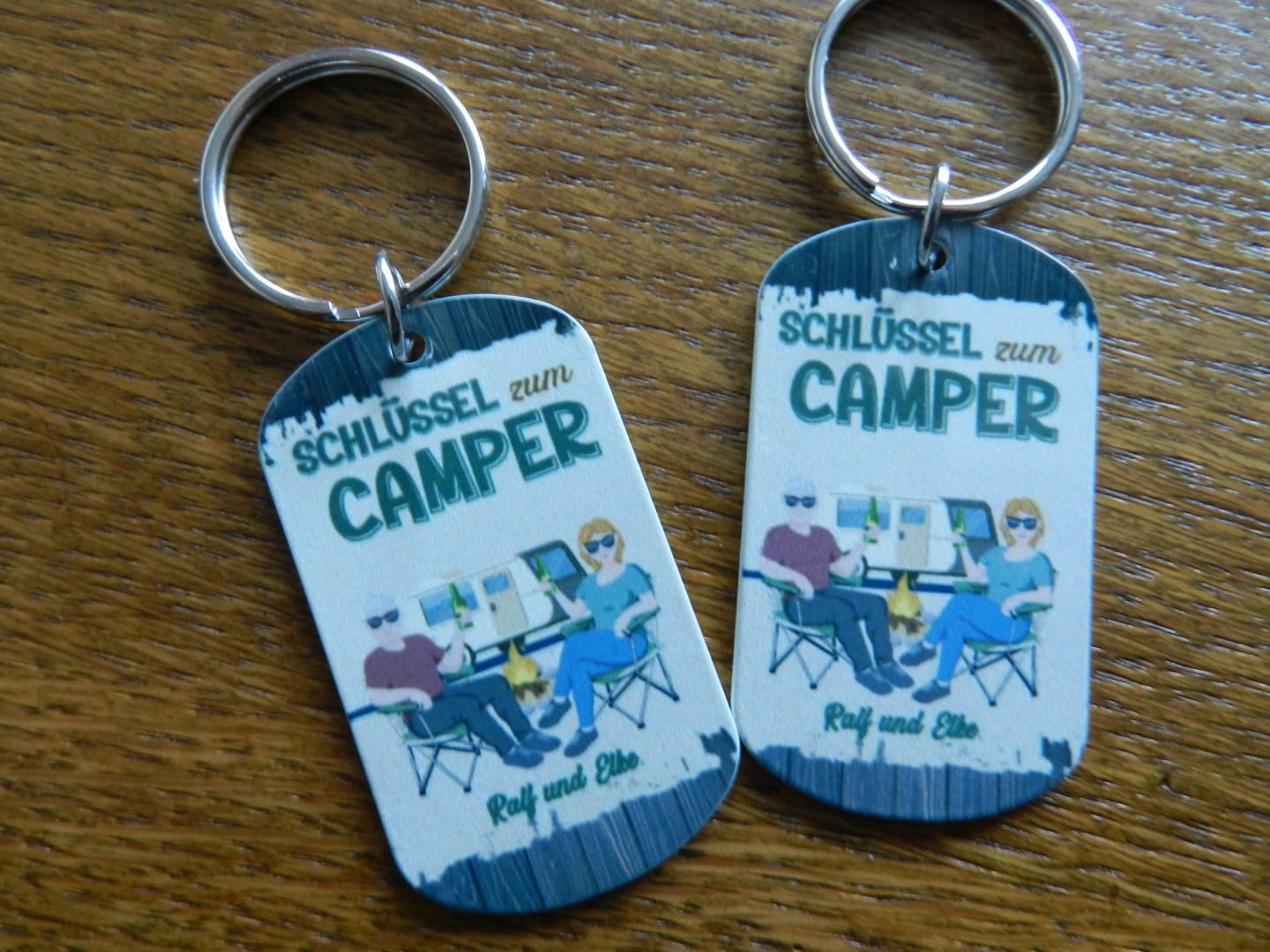 Customer photo review of Camping Couple - Personalisierter Schlüsselanhänger