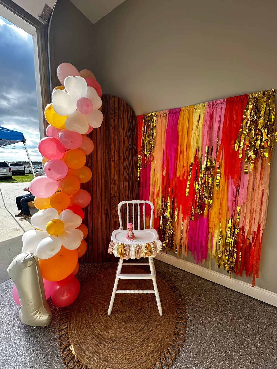 Customer photo review of Bohemian Summer Backdrop
