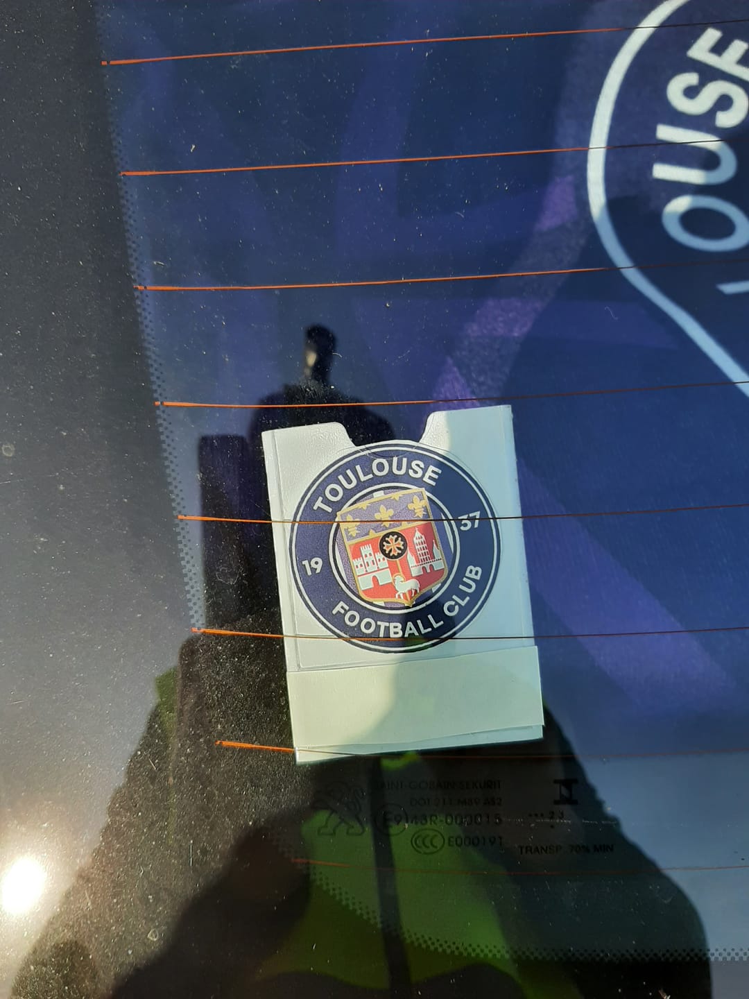 Customer photo review of Sticker Toulouse FC logo Foot