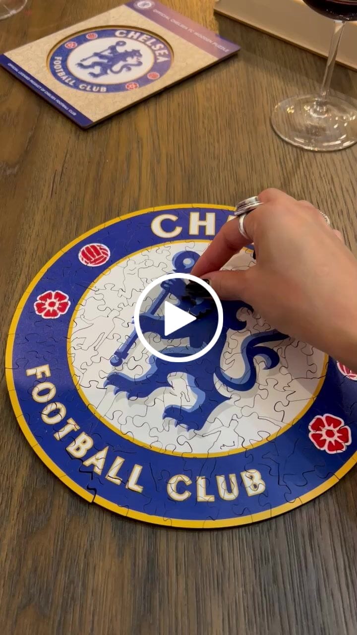 Customer video review of Chelsea FC® Logo - Wooden Puzzle