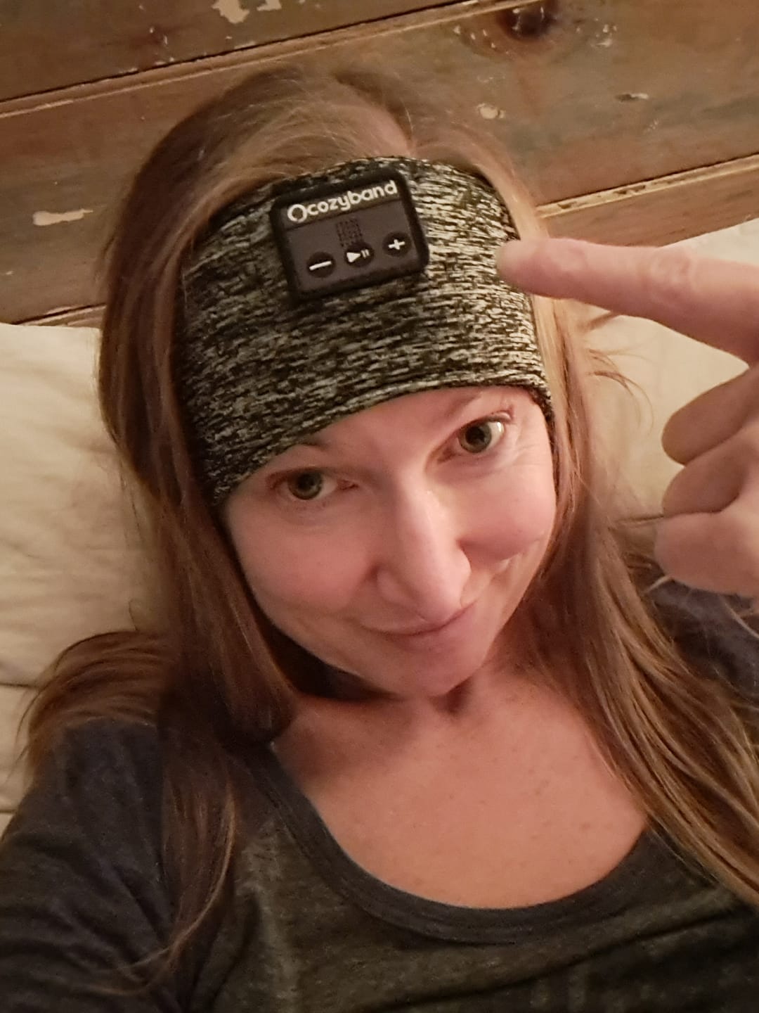Customer photo review of CozyBand Wireless Sleep Headphones