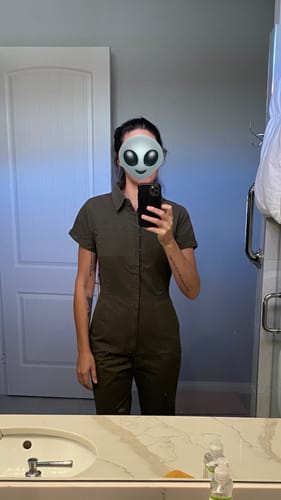 Customer photo review of Pit Crew Jumpsuit Olive