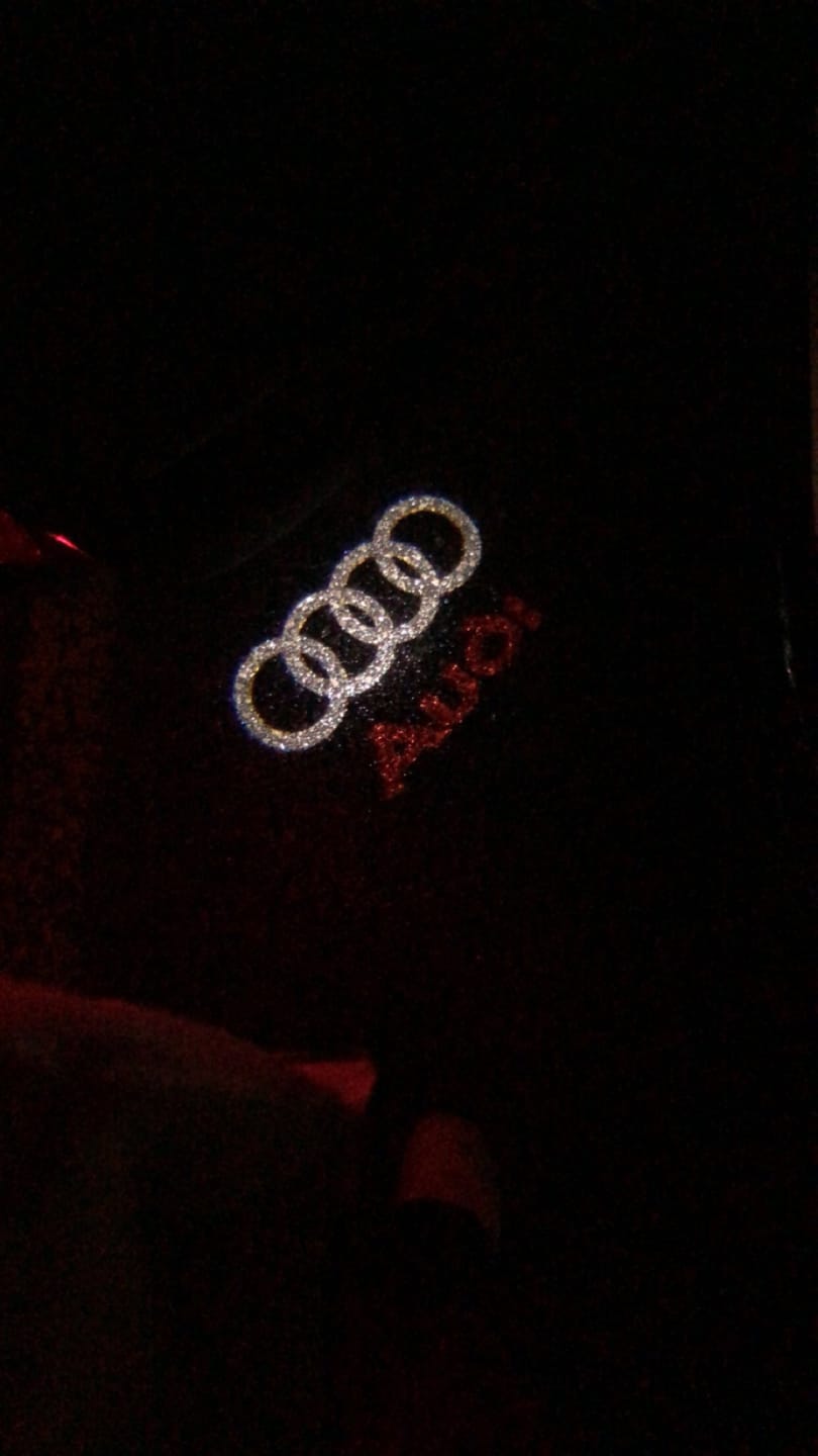 Customer photo review of Audi LED Car Door Puddle Welcome Logo Shadow Lights