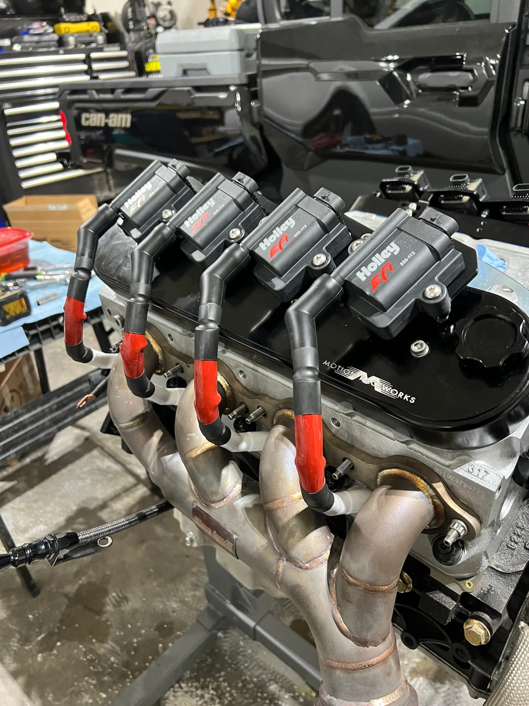 Customer photo review of Smart Coil IGN1A Coil Bracket Mounting Kit for Motion Billet Valve Covers 10-12009