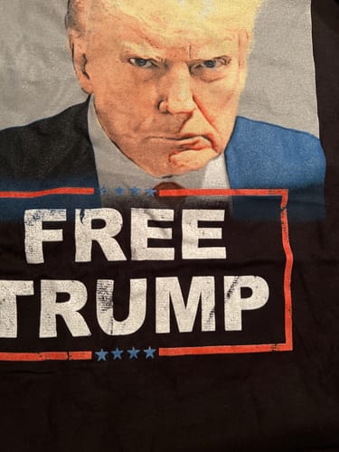 Customer photo review of Trump Mugshot T-Shirt