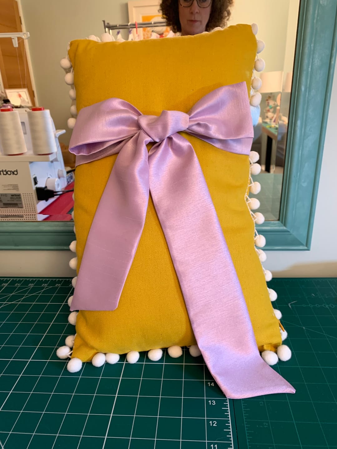Customer photo review of Plain Shantung Satin Fabric