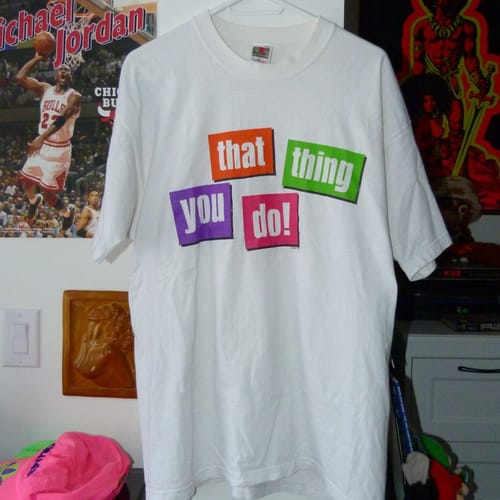 Customer photo review of Vintage That Thing You Do T Shirt Mens XL Musical 90s Movie