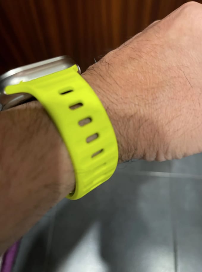 Customer photo review of Soft Silicone Strap for Apple Watch