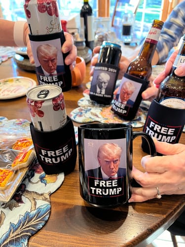 Customer photo review of Free Trump - 3 Pack of Koozies