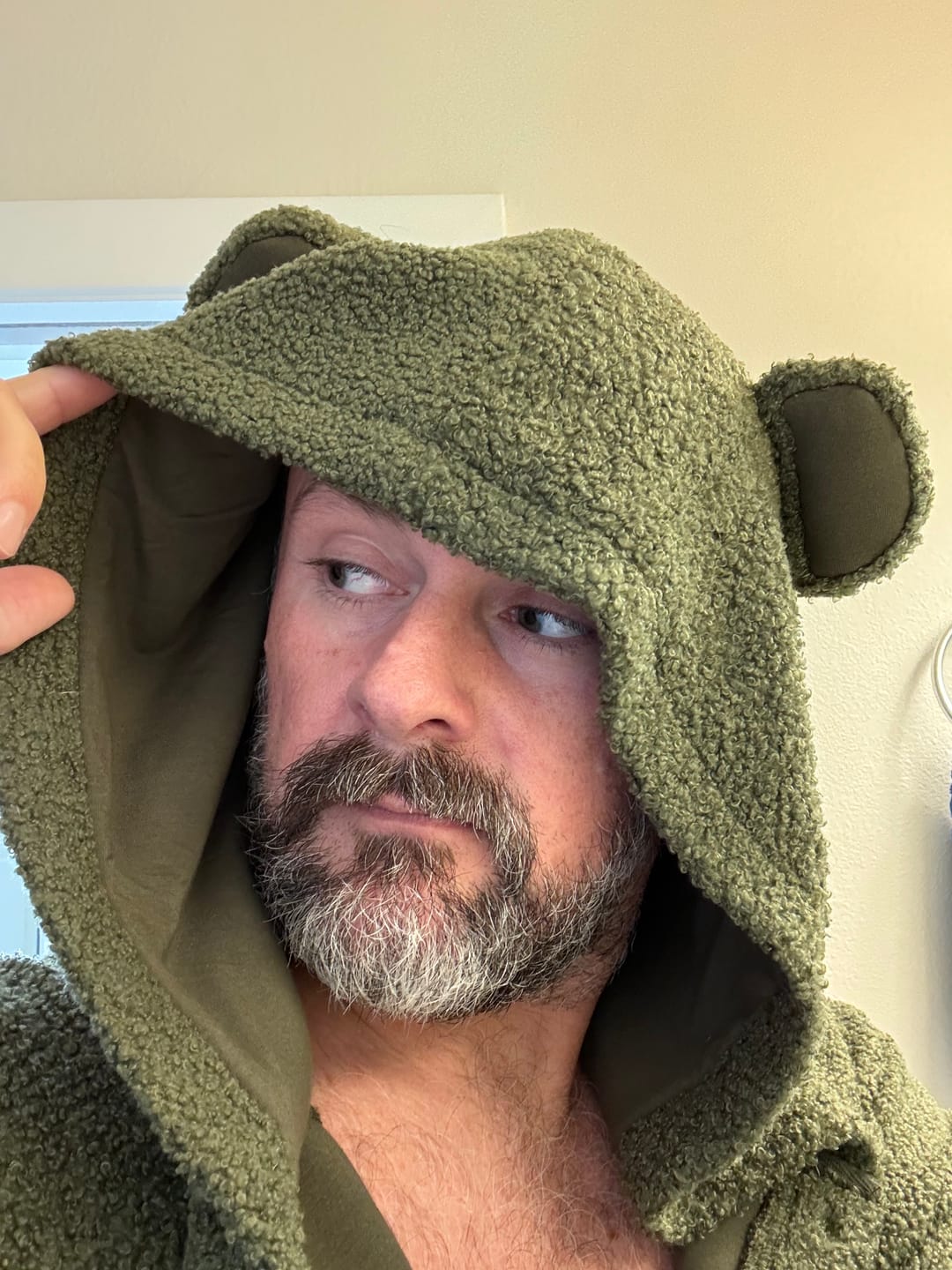 Customer photo review of The KOZY Bear Union Suit // LUCK