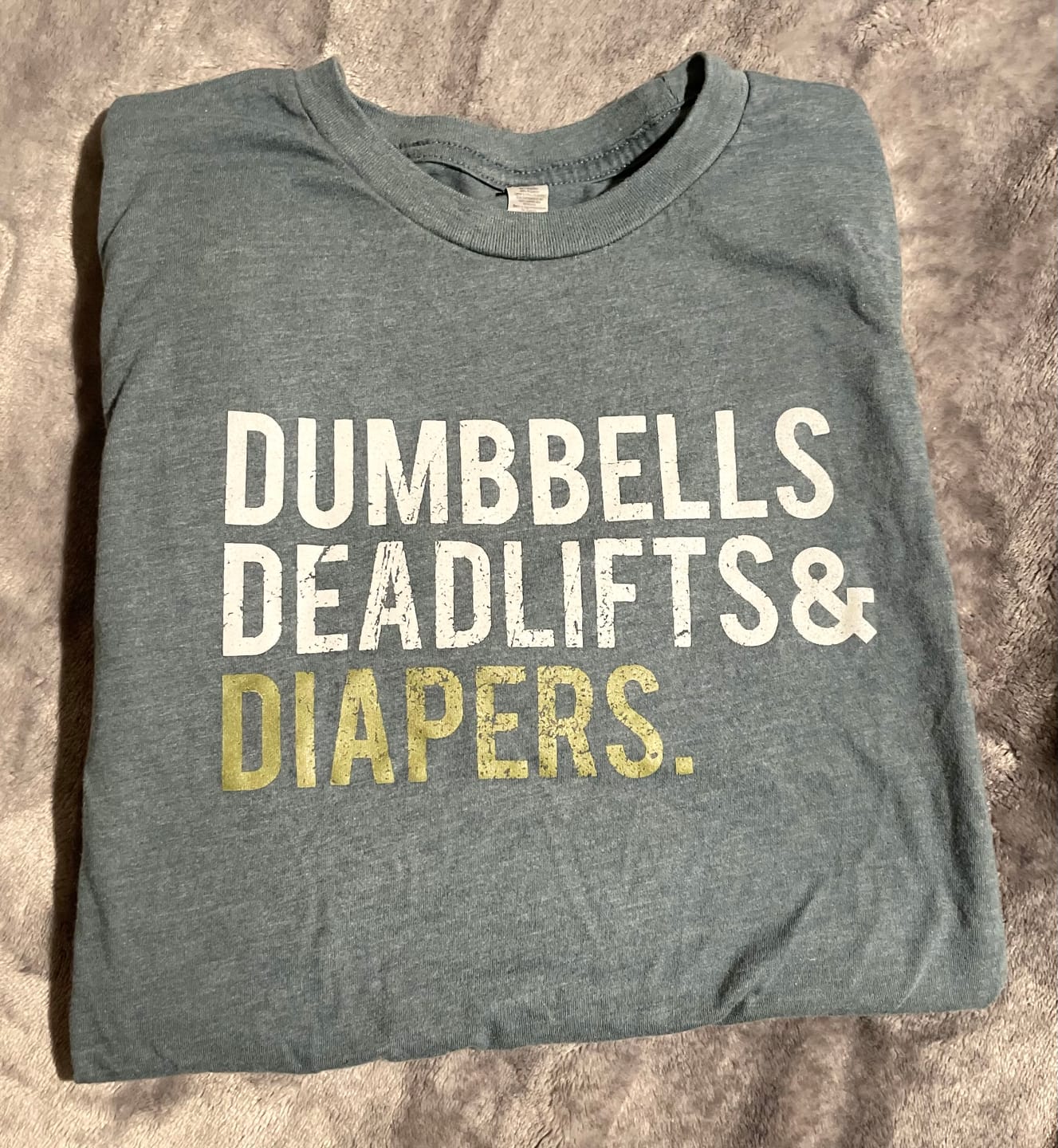 Customer photo review of Steel Blue Triple D T-Shirt