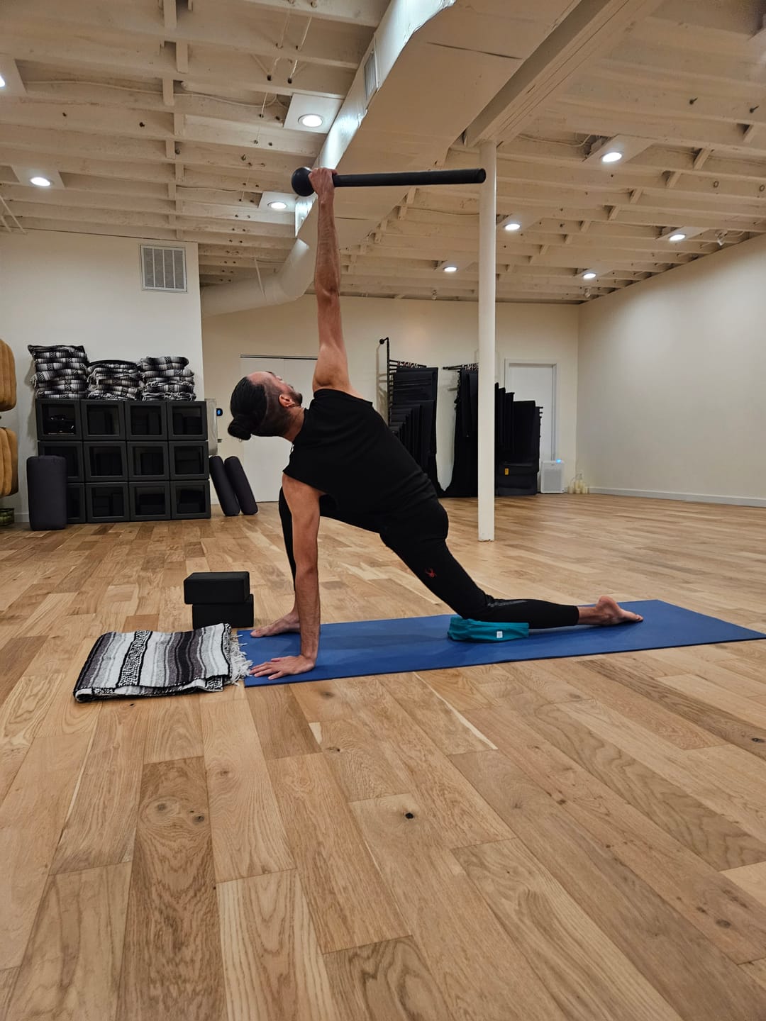 Customer photo review of The Yoga Pillow in Sea Glass Teal