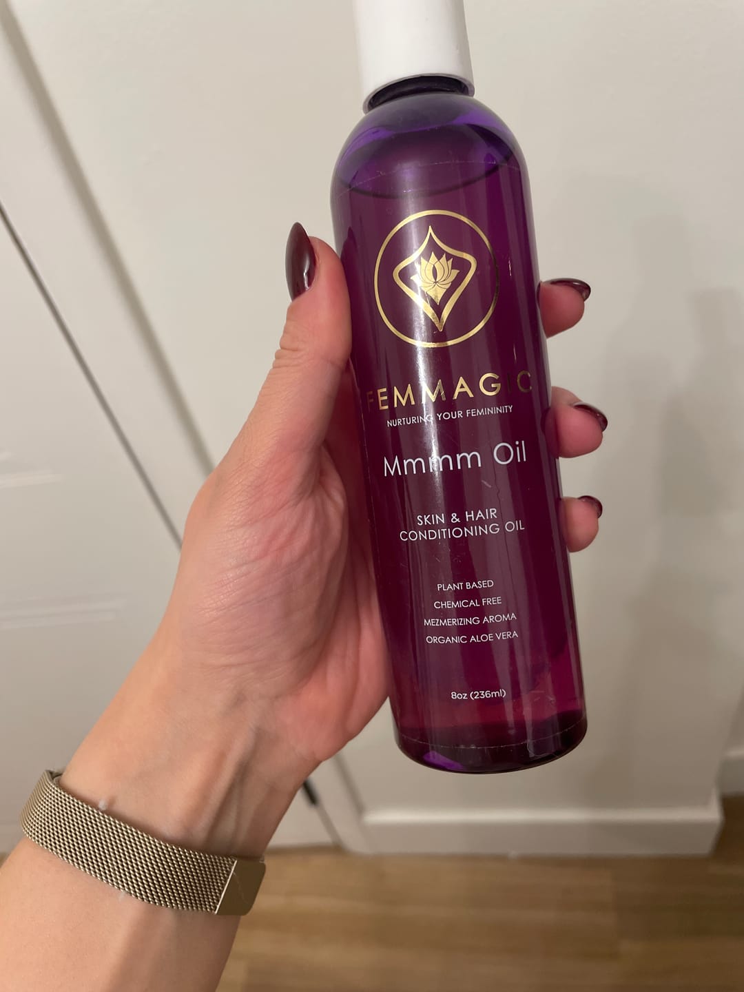 Customer photo review of Mmmm Oil (8 Oz)