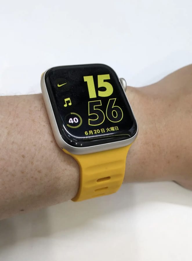 Customer photo review of Soft Silicone Strap for Apple Watch