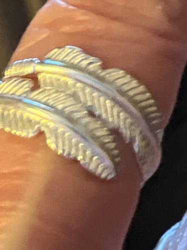 Customer photo review of Feather From An Angel Ring