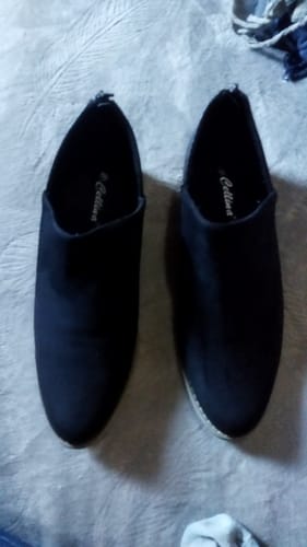 Reseña con foto de un cliente sobre Zapatos Mina Negro
